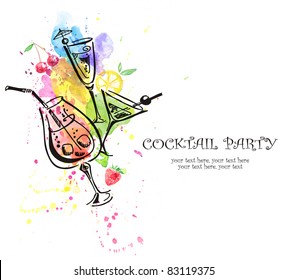 Cocktail party invitation - Powered by Shutterstock