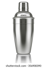 Cocktail Shaker On White Background