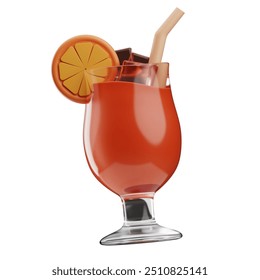 Cocktail summer holiday illustration 3D - Powered by Shutterstock