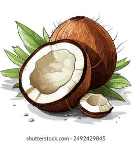 coconut image, pic, exotic food