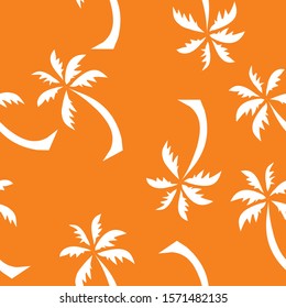 Coconut Tree Summer Pattern Seamless