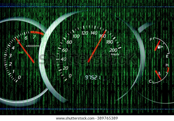 The code matrix and car\
speedometer