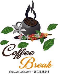 coffee break background image, artistic image