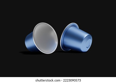 Coffee capsules for background. 3D Render