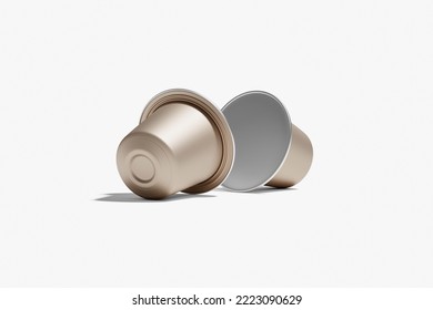 Coffee capsules for background. 3D Render