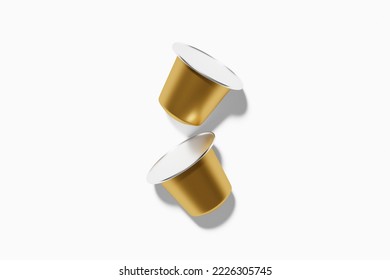 Coffee capsules for background. 3D Render