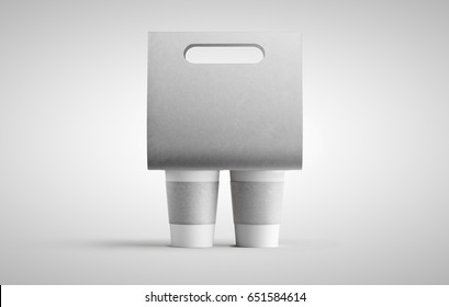 Coffee Cup And Holder.3d Rendering