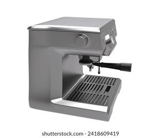 Coffee machine isolated on background. 3d rendering - illustration