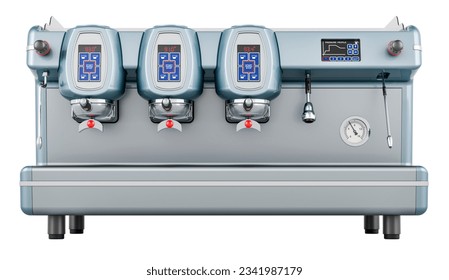 Coffee machine professional, 3D rendering isolated on white background - Powered by Shutterstock - Get 15% off with code: PIKWIZARD15