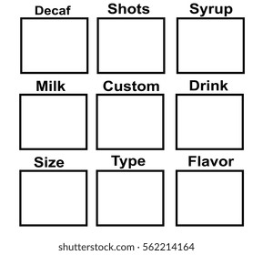 Coffee Shop List Template High Res Stock Images Shutterstock