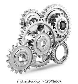 Cog Gears Mechanism Concept. 3d