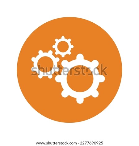 Cogwheel, fix, set icon. Flat style vector EPS use in infographics,web design, presentations and on printed materials.