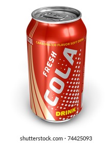 Cola Drink In Metal Can