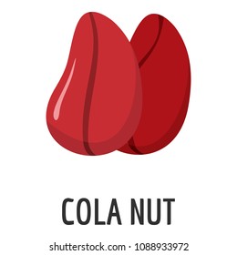 Cola Nut Icon. Flat Illustration Of Cola Nut Icon For Web