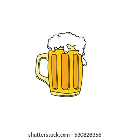 Vintage Retro Beer Vector Illustration Stock Vector (Royalty Free ...