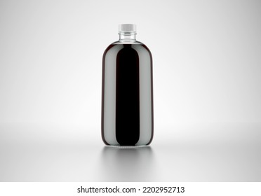 Cold Coffee Bottle Mockup. 3D Render