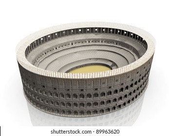 The Coliseum On A White Background