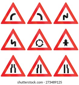 Warning Signs Mandatory Signs Flat Design Stock Vector (Royalty Free ...