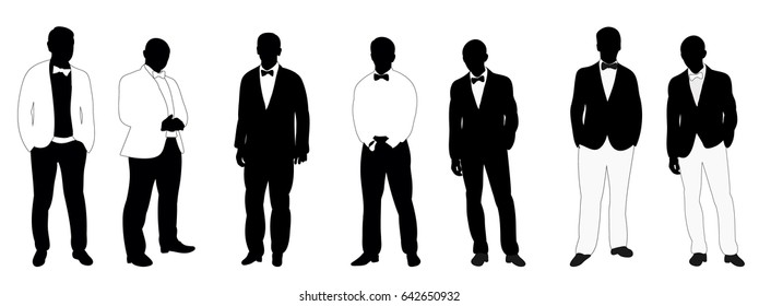 Detailed Collection People Silhouettes Stock Vector (Royalty Free ...