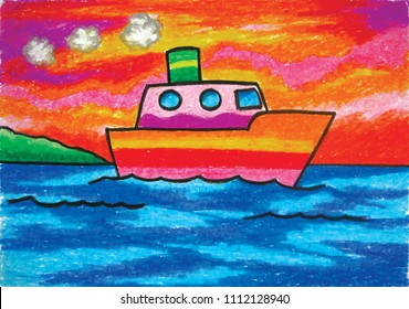 Oil Pastel Drawing High Res Stock Images Shutterstock