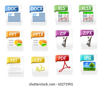 Collection Of Common File Type Icons