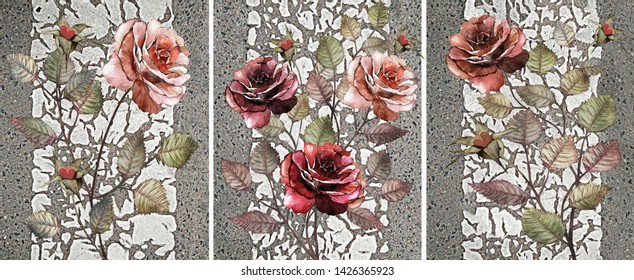 Oil Painting Roses Images Stock Photos Vectors Shutterstock