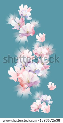 Similar – Beautiful pink flower frame