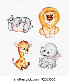 Baby Animals Pencil Drawing Images Stock Photos Vectors Shutterstock