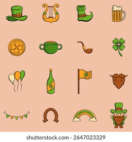 Collection graphic elements representing