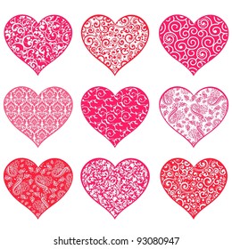 9 Different Types Hearts Vector Illustration Stock Vector (Royalty Free ...