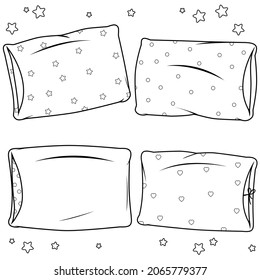 pillow coloring pages