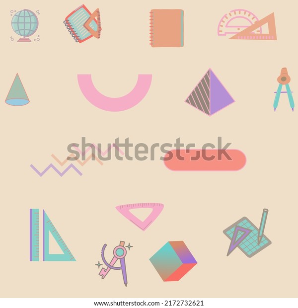 Collection of various geometric shades\
for teaching to kids. Best way to teaching by icons\
