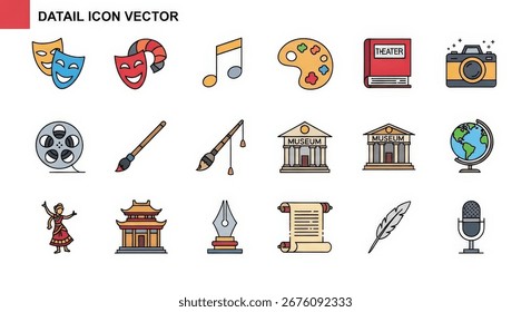 A collection vector icons
