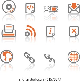 A collection of web and application icon  for web designers. a "ireflect" icon set