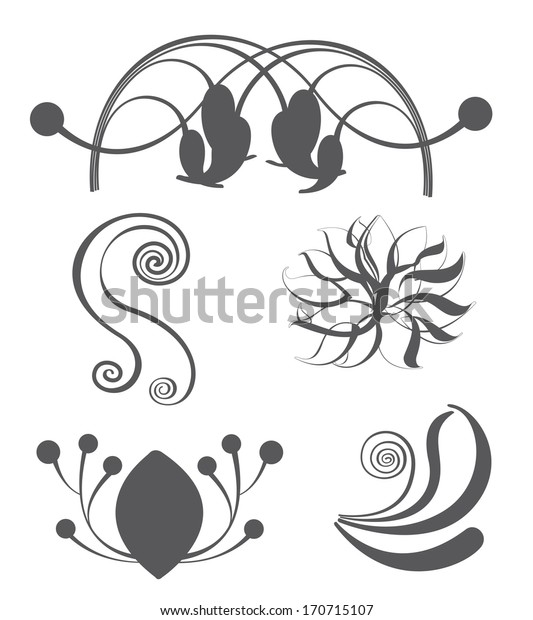 Collections of ornament set. Easy to
edit. Perfect for invitations or announcements.
