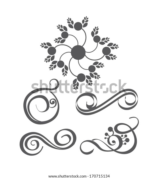 Collections of ornament set. Easy to\
edit. Perfect for invitations or announcements.\
