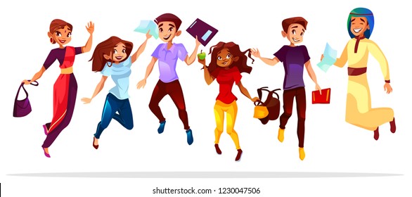 University Student College Student Cartoon Images