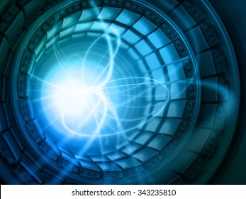 Collision of Particles in the Abstract Collider