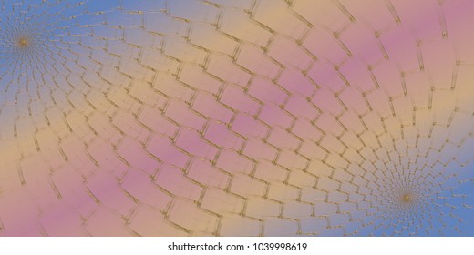 
Color abstract unfocused holographic background  Smooth flow colors and convex effect lines  waves  grid made in gilding  3d illustration render  for collage banner banner  gradient  gold