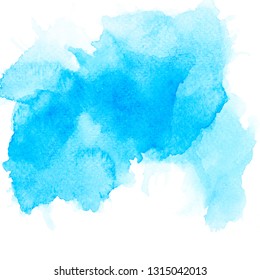 Blue Color Liquid Watercolor Texture Hand Stock Vector (Royalty Free ...