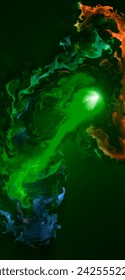 A color burst background is a vibrant and dynamic visual backdrop characterized by an explosion of colors. It often features a blend of various hues, tones, and shades.