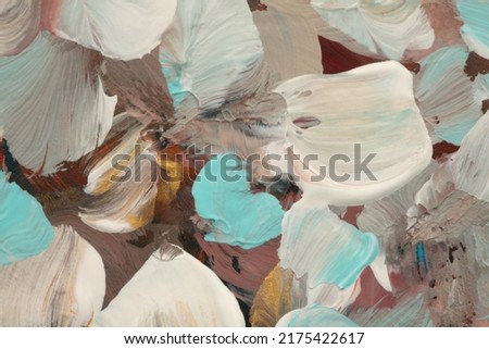 Color close up smear brushstroke painting. Art Abstract copy space wall background.