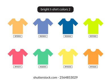 color code for bright t-shirts 2