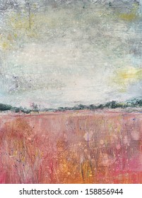 Color decoration pattern on background, landscape, painting