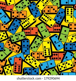 Color Domino Seamless Pattern