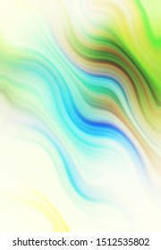 Color Flow Dynamic. Liquid Screen series. Artistic abstraction composed of vibrant flow of hues and gradients on the topic of art, design and technology. Design made of vivid waves and curves