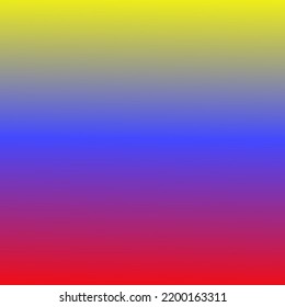 Color Gradation Red Blue Yellow Blend Together