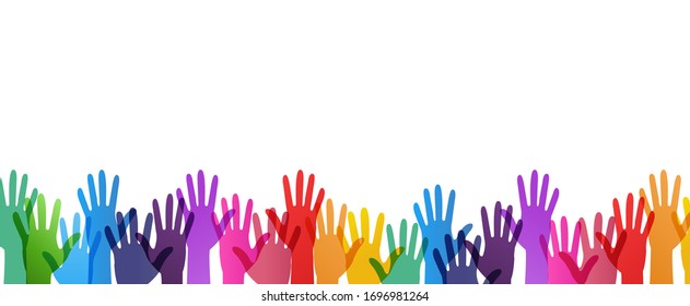 Color Hand Print Isolated White Background Stock Illustration 1696981264 |  Shutterstock