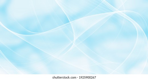 Color Light Blue Abstract Waves Design 