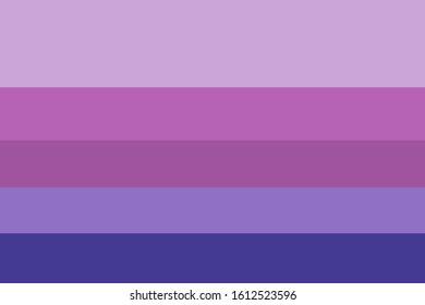 Color palette blue    purple horizontal lines  Hexadecimal numbers:#cba5d8  #b663b5  #9e549f  #9070c5    #443a93 